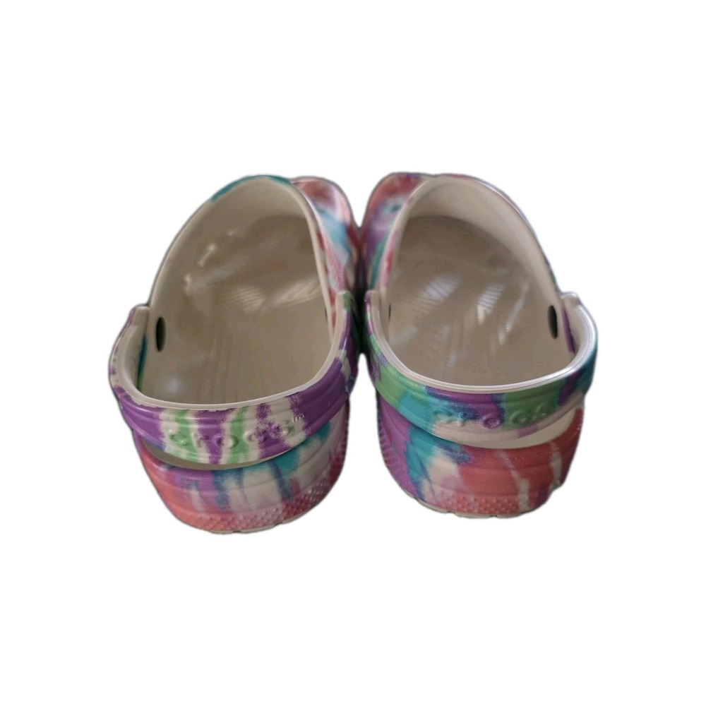 CROCS Women's Size 9 TieDye Very Clean Water Resistant  Casual Slip On Carnival - Picture 3 of 9